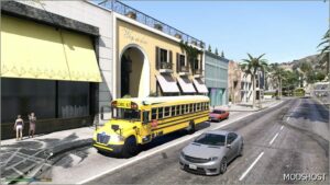 GTA 5 Vehicle Mod: 2019 Blue Bird Vision School Bus Add-On | ELS (Featured)