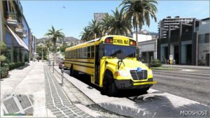 GTA 5 Vehicle Mod: 2019 Blue Bird Vision School Bus Add-On | ELS (Image #2)