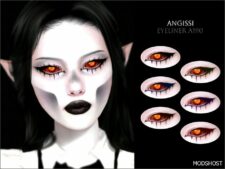 Sims 4 Eyeliner Makeup Mod: A190 (Featured)