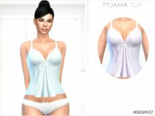 Sims 4 Everyday Clothes Mod: Pyjama TOP (Featured)