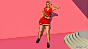 GTA 5 Player Mod: Cheerleader SET – Halloween Themed for MP Female (Image #2)