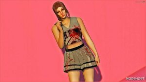 GTA 5 Player Mod: Cheerleader SET – Halloween Themed for MP Female (Image #3)