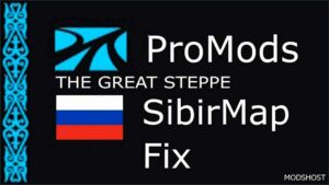 ETS2 Mod: The Great Steppe – Sibirmap FIX V1.2 (Featured)