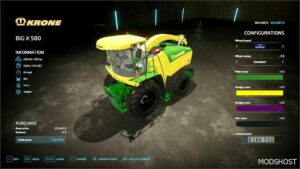 FS22 Krone Combine Mod: Bigx 580 V1.1 (Image #2)