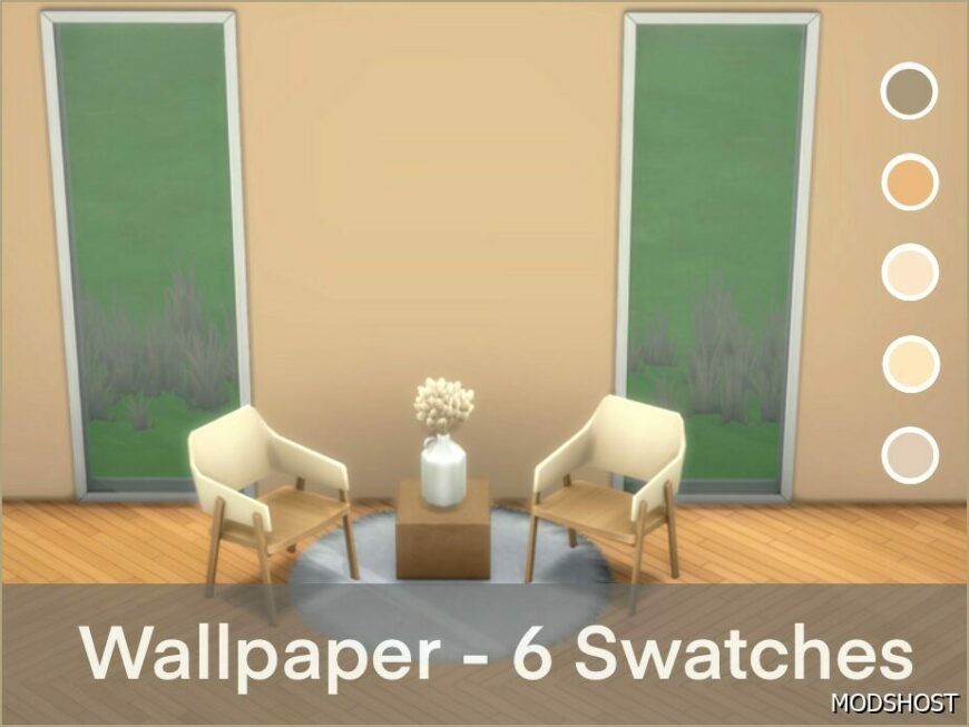 Sims 4 Mod: Wallpaper Beige (Featured)