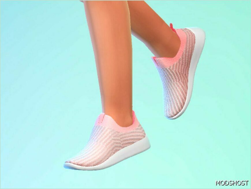 Sims 4 Female Shoes Mod: Child Sneakers (Featured)