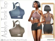 Sims 4 Female Clothes Mod: Adelyn Tank TOP – ACN 505 (Featured)