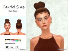 Sims 4 Female Mod: Florence Hairstyle (Featured)