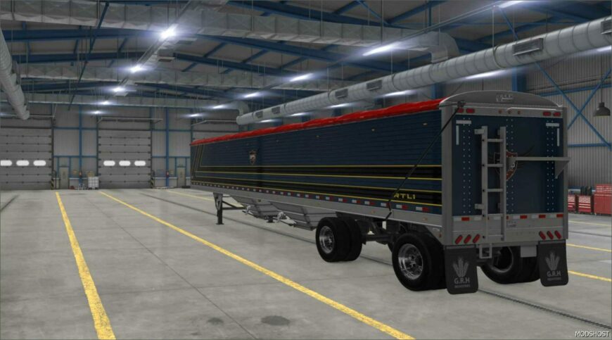 ATS Mod: SCS Grain Hopper Trailer Skin 1.51 (Featured)