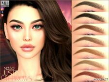 Sims 4 Eyebrows Hair Mod: Justina Eyebrows N339 (Featured)