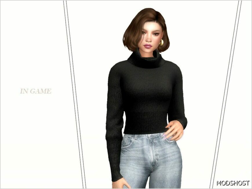 Sims 4 Clothes Mod: Saraphine TOP (Featured)