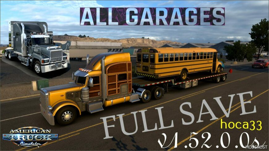 ATS Peterbilt Mod: ATS - Save-Profile v1.52.0.0s (All Map DLCs Required) 1.51 (Featured)