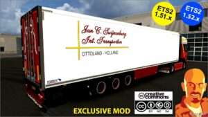 ETS2 DAF Truck Mod: XF106 Janc C. Swijnenburg + Schmitz SKO Trailer 1.52 (Image #3)