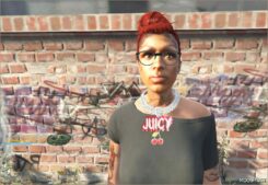 GTA 5 Player Mod: Custom Juicy Pendant Chain for MP Female (Image #3)