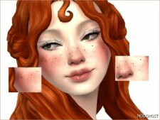 Sims 4 Female Makeup Mod: Oktober Volksfest Freckles (Featured)