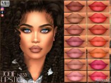 Sims 4 Lipstick Makeup Mod: Jodie Lipstick N233 (Featured)