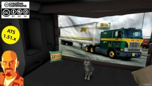 ATS International Truck Mod: 9800 Builders Transport + Trailer V1.1 1.51 (Image #2)