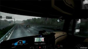 ETS2 Rain Weather Mod: Realistic Rain V4.9 (Image #2)