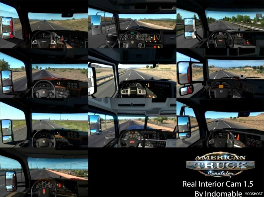 ATS Mod: Real Interior Cams by Indomable V1.5 (Featured)