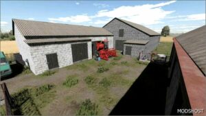 FS22 Placeable Mod: Cowshed with Garage (Image #5)