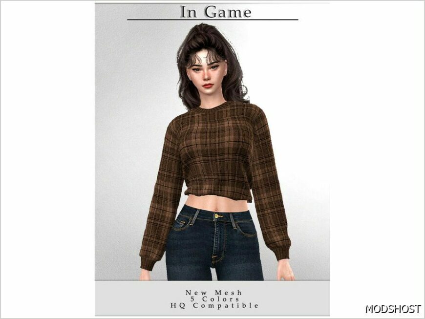 Sims 4 Adult Clothes Mod: Sweater T-679 (Featured)