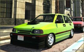 GTA 5 KIA Vehicle Mod: 1990S KIA Pride DM Replace V1.1 (Image #4)