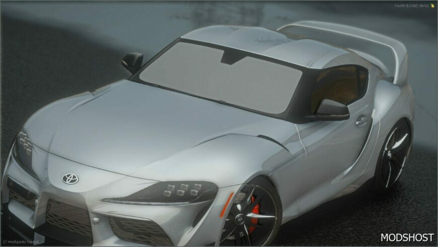 GTA 5 Toyota Vehicle Mod: 2020 Toyota GR Supra Add-On / Fivem (Featured)