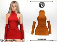 Sims 4 Female Clothes Mod: Jessie Dress (Image #2)