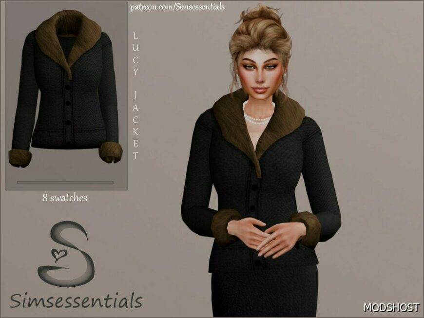 Sims 4 Teen Clothes Mod: Lucy Jacket (Featured)