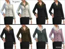 Sims 4 Teen Clothes Mod: Lucy Jacket (Image #2)