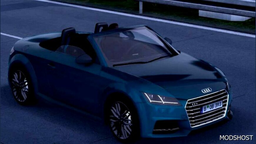 ETS2 Audi Car Mod: 2023 Audi TTS Roadster V1.3 (Featured)