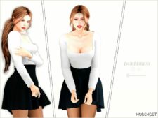 Sims 4 Female Clothes Mod: Dori Dress (Image #2)