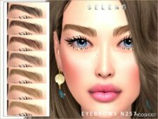 Sims 4 Eyebrows Hair Mod: N257 (Featured)