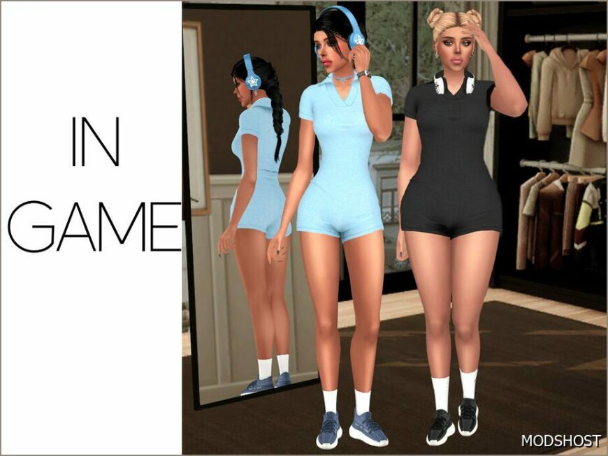 Sims 4 Everyday Clothes Mod: Kamila – Sports Bodysuit (Featured)