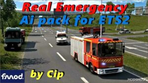 ETS2 Traffic Mod: Real Emergency AI Pack Base Edition 1.52 (Featured)