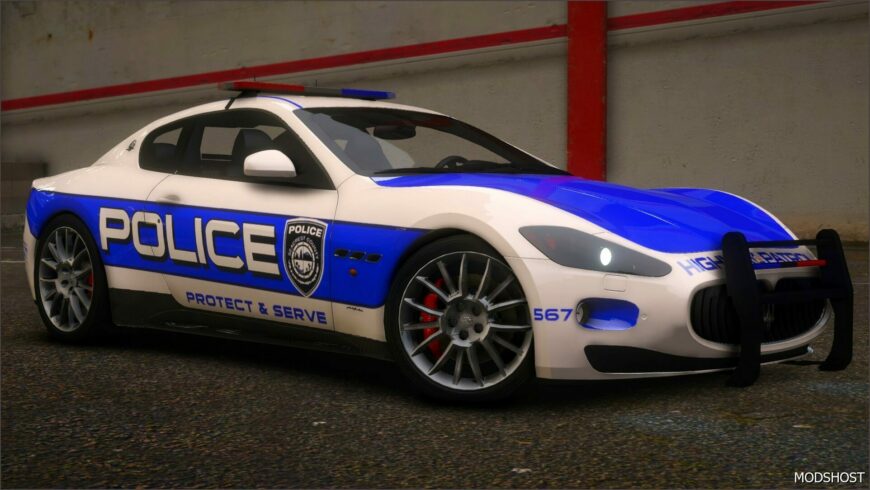 GTA 5 Maserati Vehicle Mod: Nfshp: 2009 Maserati Granturismo S Scpd Add-On | NON ELS | Sounds | Template (Featured)