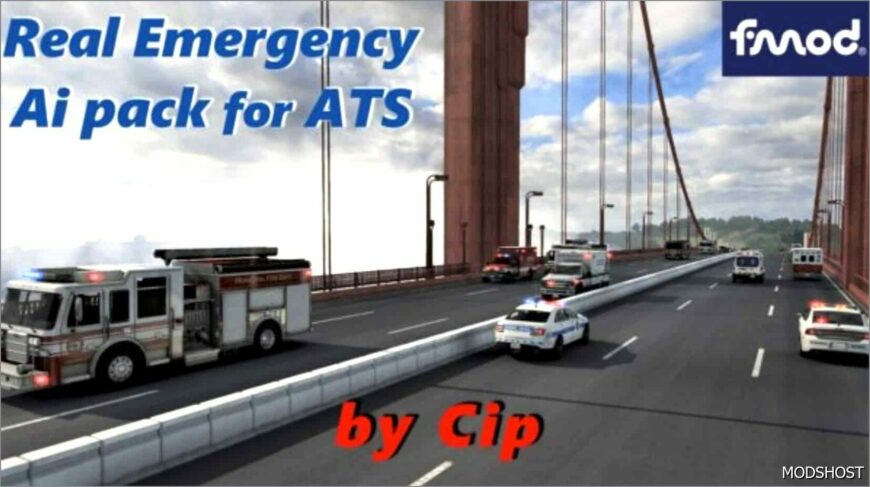 ATS Traffic Mod: Real Emergency AI Pack 1.52 Base Edition (Featured)