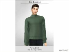 Sims 4 Male Clothes Mod: Sweatshirt T-681 (Image #2)