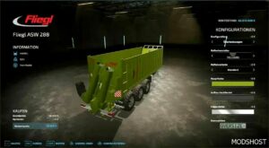 FS22 Fliegl Implement Mod: ASW288 Schubboden Multi Trailer V2.3 (Featured)