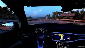 ETS2 Audi Car Mod: RS6 Sedan C8 2023 V1.2 1.52 (Image #2)