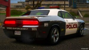 GTA 5 Dodge Vehicle Mod: Nfshp: 2010 Dodge Challenger SRT8 Scpd Add-On | NON ELS | Sounds | Template (Featured)