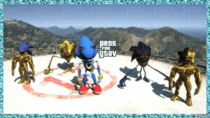 GTA 5 Player Mod: Metal Sonic Add-On PED (Image #2)