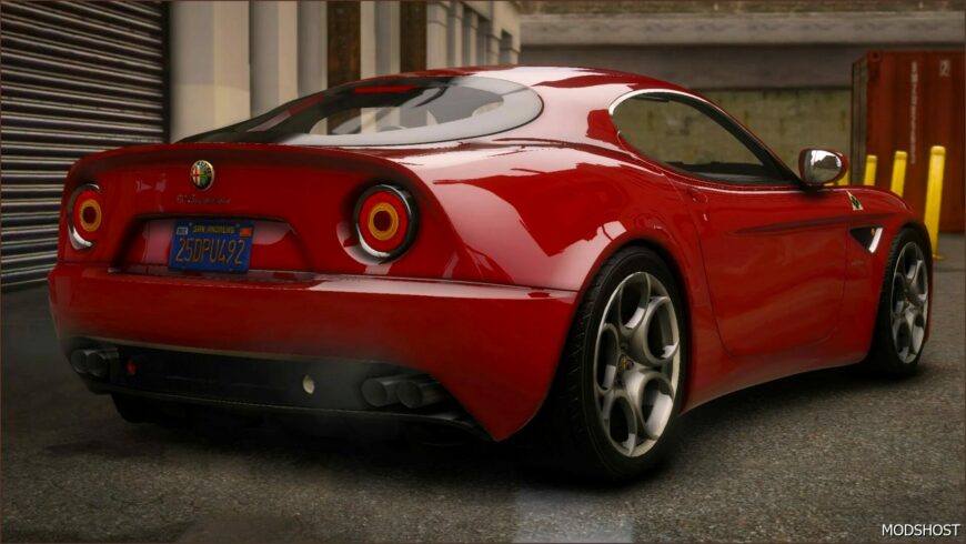 GTA 5 Alfa Romeo Vehicle Mod: Nfshp: 2007 Alfa Romeo 8C Competizione Add-On | Template (Featured)