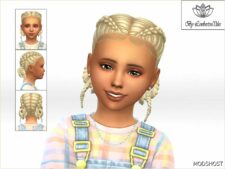 Sims 4 Female Mod: Josie Hair – Child Version (Image #2)