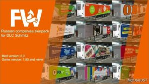 ETS2 Schmitz Mod: Pack Skins of Russian Companies for Schmitz Cargobull Trailer Pack by Mr.fox V2.0 (Featured)