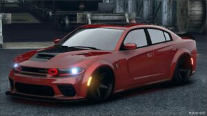 GTA 5 Dodge Vehicle Mod: Custom Tuned Dodge Charger SRT Hellcat Red-Eye (Featured)