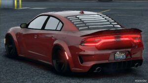 GTA 5 Dodge Vehicle Mod: Custom Tuned Dodge Charger SRT Hellcat Red-Eye (Image #2)