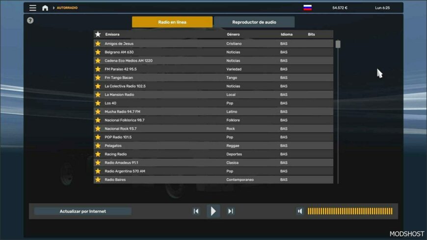 ETS2 Sound Mod: +200 Argentinian Radios (Featured)