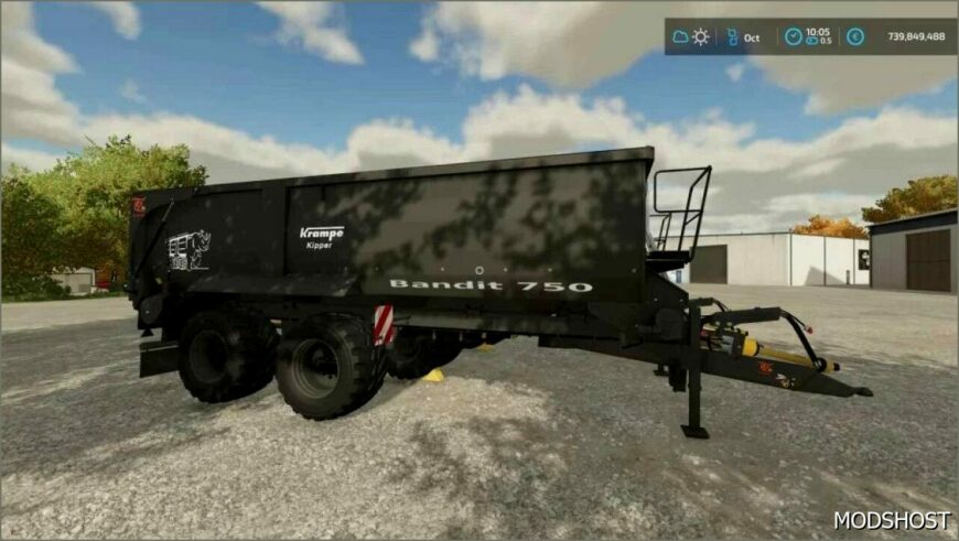 FS22 Krampe Trailer Mod: Bandit 750 V1.1.5.3 (Featured)