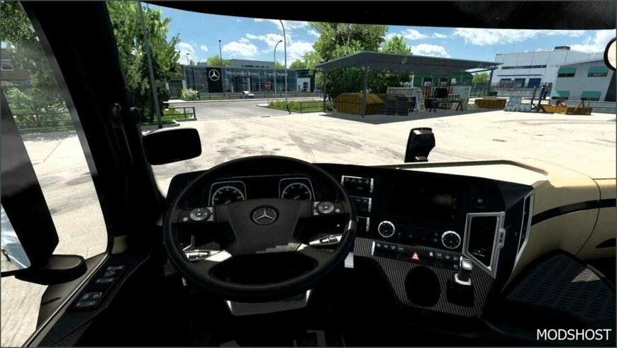 ETS2 Part Mod: Animated Steering Wheel 1.52 (Featured)